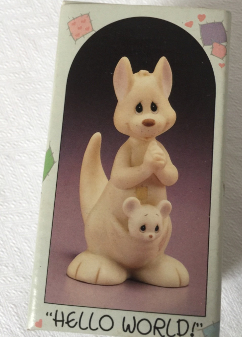 Enesco Precious Moments Vintage 1988 Hello World Kangaroo Figurine